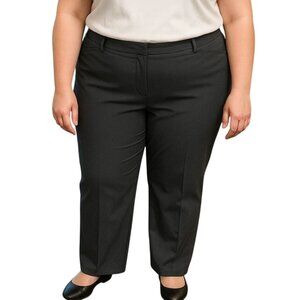 Liz Claiborne Womens Audra Gray Dress Pants Size 18W